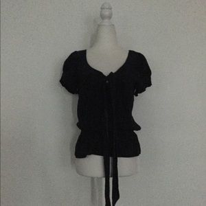 Nanette Lepore silk peasant blouse